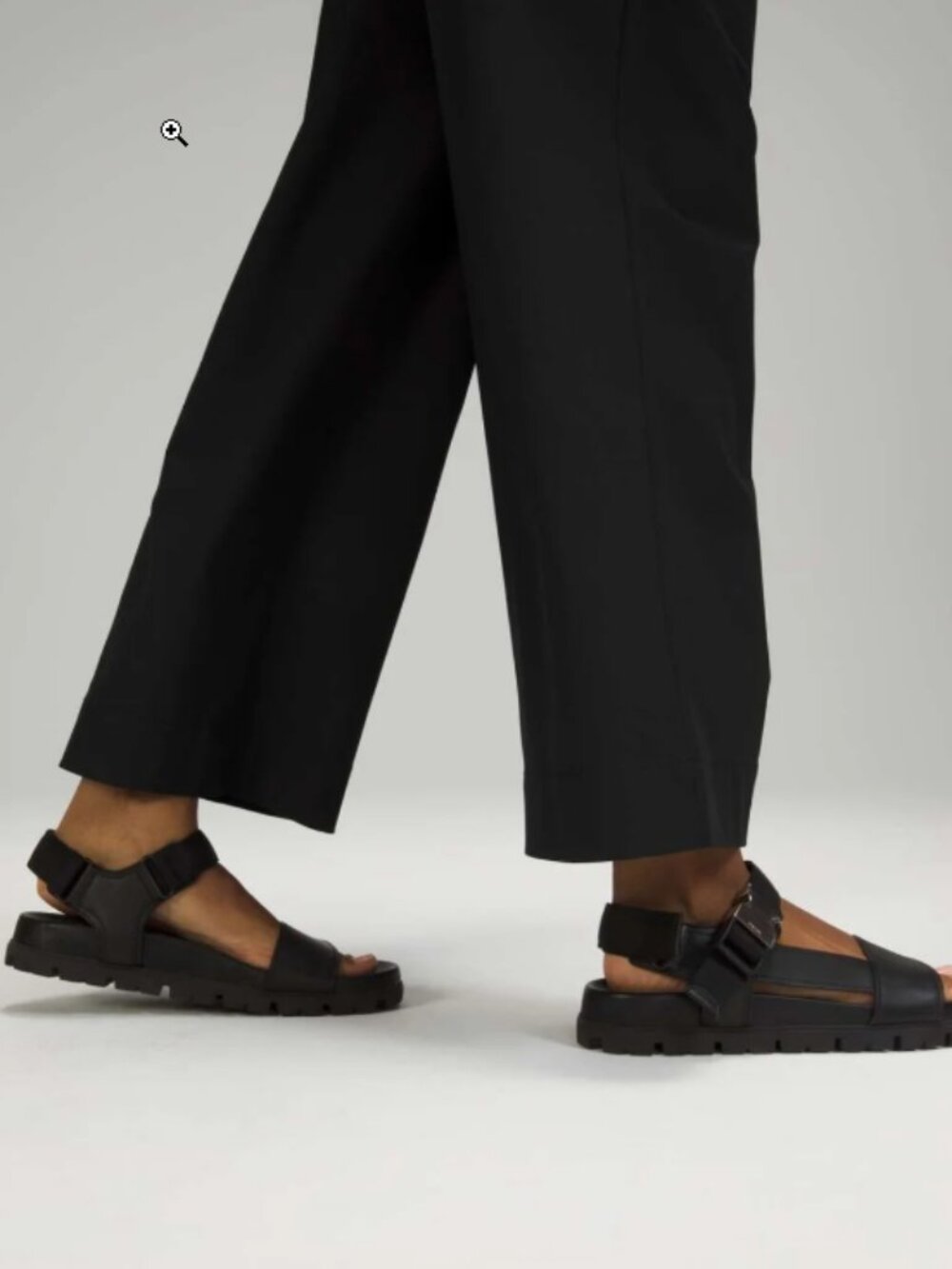 Lululemon City Sleek 5 Pocket Wide-Leg High Rise 7/8 Length Pant, Navy size 26 - Picture 3 of 5
